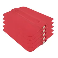 Auto -reinigingstools 5 -stks koolstofvezelstickers film installeren rode magnetische swervegee vinyl wrap schraper accessoires 5A64CAR
