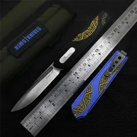 High-end original design US Style Slenderman Automatic Tactical Knife T6-6061 Handle Outdoor Camping Self Defense Hunting Survival227i