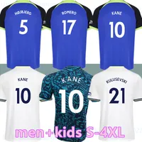 22 23 Kane Son Kulusevski Maglie da calcio perisiche Totten Home Hojbjerg Colorful 2022 2023 Lucas Dele Football Kit Shirt Bryan Purple Tops Men Kids Spurs Times 3xl 4xl