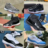 Jumpman Jubilee 11 11S High Basketball Shoes Cool Grey Legend Blue Blue Blue Playoffs 자란 우주 Jam Gamma Blue Easter Concord 45 Low Columbia White Red Barons Sneakers S66