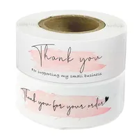 Gift Wrap 120 procent roze "Dank u voor uw bestelling" Stickers die mijn bedrijfspakket Decoratie SEAL Labels Stationer274U ondersteunen