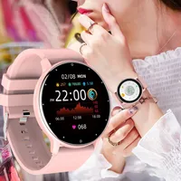 2021 New Women Smart Watch Homens REAL-TIME ATIVIDADE Rastreador de cardíaco Monitor de cardíaco SPORTS SHOOLS SMART Watch Homens para Android iOS + Box