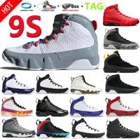 TOP 9 IX New 9S Men Basketball Shoes Bred University Gold Racer Blue Chile Gym Fire Red UNC Particle Cool Grey Statue Anthracite Bred Man Sport