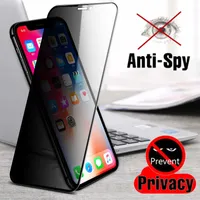 Vidro de proteção anti -espião para iPhone 13 12 PROMAX 13PRO 12PRO 7 X XR XS 11 Protector de tela de privacidade Pro Max para iPhone 8 6s Plus temperado