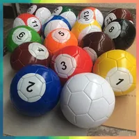 3# 7 polegadas Inflável Bola de futebol de Snook 16 peças Billiard Snooker Football para Snookball ao ar livre Decompressão Toy266U