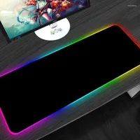Mouse Pads & Wrist Rests 800x300mm All Black RGB Gaming Mousepad XXL Rubber Computer Keyboard Speed Pad Large Anti-slip Desk Mat For PC Lapt