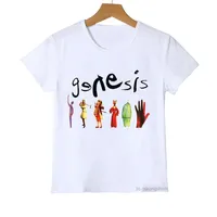 New summer style boys t-shirts funny Genesis Band graphic print girls t shirts fashion Harajuku children tshirts tops290u