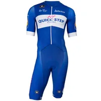 Erkekler Derisi Bodysuit Bisiklet Forması Bisiklet Giyim 2018 Quick Step Pro Team Bluexs-4xl307Z
