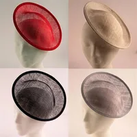 20 cm solido rotondo sinamay base affascinante cappello basare sinamay basare cappello cappello fatto a mano basi affascinanti fai -da -te basi 5psc lot221o