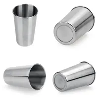 Mugs Stainless Steel Cups 16oz Tumbler Pint Glasses 18 8 Metal Tea Travel Mug Vacuum Coffee Bottle DrinkwareMugs MugsMugs