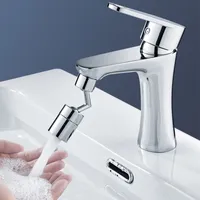حنفيات الحمام صنبور النقر Aerator 720 Rotation Faucet Adapter Universal Splash-Plash-Plash Water Scivering Moster Kitchen 2422 T2