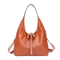 Evening Bags Arliwwi 100% Real Leather Fashion Women Shouder Daily Casual Genuine Bobos Shopping HandbagsEvening