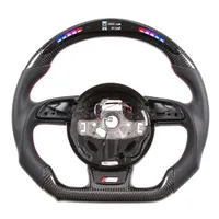Automobile Driving System Racing Wheels for Audi RS3 RS4 Carbon Fiber LED Steering Wheel