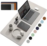 Büyük Boy Ofis Masası Koruyucu Mat PU Deri Su Geçirmez Mouse Pad Masaüstü Klavye Danışma Pad Gaming Mousepad PC Aksesuarları