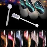1pcs Double Head Cat Eye Gel Magnet Stick Curved Line Strip 3D Designs For Polish Nail Gel Nail Art Decor Magnetic Tools291x