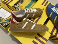 Gazelles Sneaker Mens Womens Designer Casual Schuhe Low Retro Patchwork Zusammenarbeit Outdoor Frau Schuhdesigner Sneaker Streifen Vintage