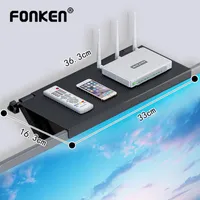 FONKEN TV Monitor Screen Top Storage Shelf Holder Rack for Media Boxes Game Console Router Remote Control Bracket mesa Stand 220620