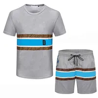 Пляжные шорты футболка костюм мужской спортивные костюмы гавайские печать короткая одежда летняя повседневная цветочная рубашка с двумя частями костюма 2022Ss модные наборы Mans M-3XL