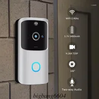 2.4g Wireless WiFi Smart Doorlbell Kamera Video-Fernbedienung Tür Bell-Ring-Intercom CCTV-Glockensprechanlage Home-Sicherheit