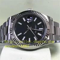 original box Wristwatches Mens Batman 41mm 116334 Datejust President Stainless Steel Black Asia 2813 Movement Automatic Watches306T