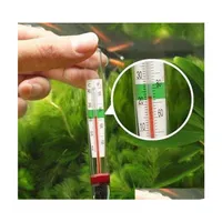 Aquarium Water Thermometer Precision Glass Thermometer Suction Cup Fish Tank Ac qyluir toys20102461