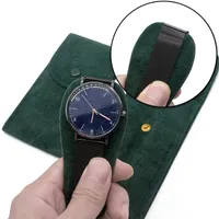 Owinięcie prezentów aksamitna snap zegarek torba do przechowywania obudowa flanelowa bransoletka dla mężczyzn dla mężczyzn miłośnik