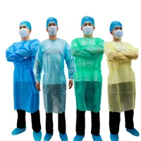 ملابس واقية يمكن التخلص منها غير منسوجة منسوجة الغبار حماية زرقاء زرقاء PP حزمة من 300 ٪