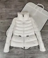 Kadın Bel Down Down Coats Görünmez Kapak Ceketler Kış Puffer Parkas Parkas Europe Tasarımcı UNISEX DISTER GİYARİ Sıcak Tüy Ceket Giysileri S-XXL