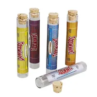 Nieuwste Dankwoods lege flesglazen buizen pre-rol verpakking e-sigaretten houten flessen kurk tips cartridges stickers