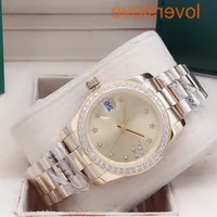 Fashion's Women's 31 mm Diamond Watch Seven Colors Ladi Stainls Steel Plegable Hebilla Automática Motaje Motaje Reloj