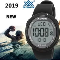 XONIX SportS Luxury Men Relogio Masculino LED Digital Diving Swimming Reloj Hombre Acrylic Mirror Sumergible Wristwatch NY 220530
