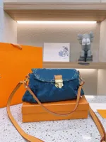 Denim schoudertas camera tas Chinese LVS temperament persoonlijkheid kleine vierkante merk luxe designertassen