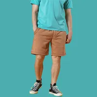Men&#039;s Suits & Blazers Men&#39;s Casual Shorts 360g Pure Cotton Short Sweater Pants Drawstring Loose Simple Color Sports PantsMen&#039;s