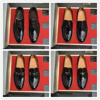 A1 Замшевая кожаная мужская мужская одежда для женских обуви для роскошного дизайнера блокировки Loro Walk Party Flats Moccasin Business Shoe Size 38-45