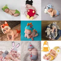 Född P Ography Props Crothet Baby Clothes Boy Clothing Boys Accessories Spädbarn Girl Costume Crocheted Handmade Outfit 220607