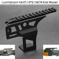 Airsoft ak47 47s ak74 Red Dot Sight Scope Lightweight Side Picatinny Rail Mount Base Accessories