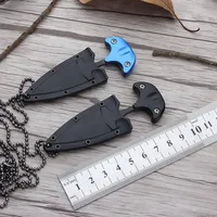 New arriveMini EDC Knife Outdoor Tools Multifunctional Hanging Necklace Knife Portable Outdoor Camping Knife Rescue Survival Tool Small Fixed Blade