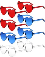 Gafas de sol infantiles marcos sin borde de gafas sin marco en forma de marco de gafas de color caramelo transparente de moda para la fiesta favor amtcz