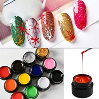 5ML Nail Spider Gel Art Art Lixt Linerer Flower Drawing Color Color Coak Soak Off Gel Spider Pronred Tips Manicure197S