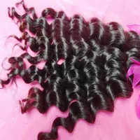 Tropical Wave loose curly Virgin Malaysian Unprocessed Hair Extension 3 bundles Thick Hairs Clearrance 229h