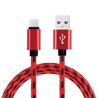 1M 2M 3M Braided USB To Type C Data Sync Charger Charging Cable for Xiaomi 6 Samsung S8 S9 note8 9216e
