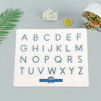 26 Alphabet Numbers Magnetic Tablet Drawing Board Pad Toy Bead Magnet Stylus Pen Writing Memo Board Learning Educational Kid To LJ348z