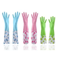 Guma kwiatowa długie rękawiczki czyszczące aksamitne pluszowe zagęszczanie Antiskid Household Shaken Siekawica 20220601 E3