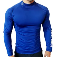 Magliette fitness uomini camicie da allenamento a maniche lunghe che eseguono compressione top magri abbigliamento da allenamento muscolare 220714