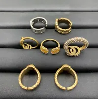 Модная буква g Band Rings Bague Bijoux для женской леди -свадебной любители кольца подарки
