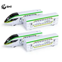 50cm Train Models Diecast Alloy High-speed Railway Party Gifts Kid Toys Super Long Four Cars Magnetic Connection Pull Back Ornament Christmas Boy Birthday USEU
