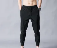 Fashion- Plaid Panelled Designer Pencil Pants Fashion Natural Color Capris  Pants Casual Style Mens Pants Men Clothes