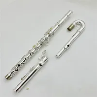 Wysokiej jakości melodia Flute Srebrny materiał miedziany 16 klawiszy zamknięte otwory profesjonalny instrument muzyczny z obudową