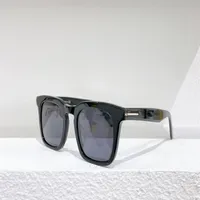 Dax 반짝이는 검은 회색 정사각형 선글라스 0751 Sunnies 패션 태양 안경 남성용 Occhiali da Sole Firmati UV400 보호 안경 1719