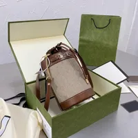 2022 mini bucket girls shoulder bags chain drawstring crossbody fashion designers small top quality gift box package